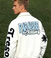 2025 Hit Product Chaquetas universitarias personalizadas para hombres Bordado de alta calidad Manga larga Tela de lona Fabricante directo