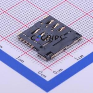 SIM-200-P6 SIM Card Connector SMD Connector Self-Return Type Micro SIM Card Card Holder 1.35mm - Product Image 2