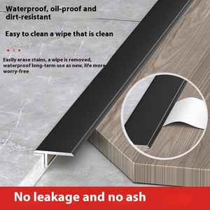 Bande <span class=keywords><strong>de</strong></span> bordure <span class=keywords><strong>en</strong></span> alliage d'aluminium <span class=keywords><strong>en</strong></span> forme <span class=keywords><strong>de</strong></span> T pour <span class=keywords><strong>carrelage</strong></span>, sol <span class=keywords><strong>en</strong></span> bois, <span class=keywords><strong>seuil</strong></span> <span class=keywords><strong>de</strong></span> <span class=keywords><strong>porte</strong></span> avec boucle <span class=keywords><strong>de</strong></span> conception moderne et fonctions <span class=keywords><strong>de</strong></span> pressage des joints - Product Image 2