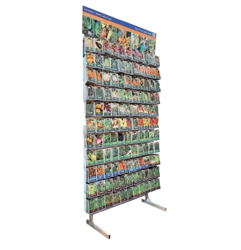 Dây tủ rack rack hiển thị hoa giống rau hiển thị stand