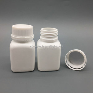 Viên Nang Nhựa HDPE Hình Vuông Rỗng 30Ml Chai Thuốc Nhỏ 1Oz Chai Thuốc Màu Trắng Có Nắp Chống Giả Mạo - Product Image 3