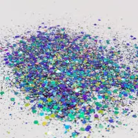 Penjualan Laris Pemasok Kerajinan Glitter Poliester Chunky Glitter