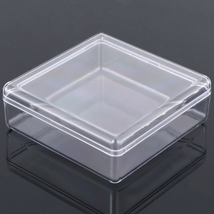 SUNSHING Personalised Wedding Candy Box Acrylic Coconut Dessert Container with Lid Clear Gemstone Display Boxes Square Case - Product Image 5