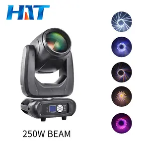 HAT led stepless double moving head light 250w 260w 350w stage led beam light 250 beam