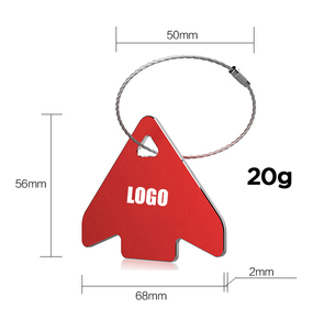 Xinrunjin Double face gravé lettrage conception en alliage d'aluminium étiquettes à bagages accessoires de voyage cadeaux promotionnels et d'affaires - Product Image 6