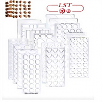 Moule à chocolat de Noël LST, facile à utiliser, en plastique, personnalisable, pour bonbons et toffees, idéal pour les petites entreprises et magasins.