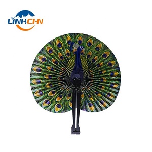 Ventilador de plástico redondo de acordeón personalizado, ventilador plegable de papel manual - Product Image 5