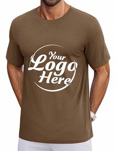 T-shirts en coton léger pour hommes T-shirt basique à manches courtes et à col rond évacuant l'humidité - Product Image 2