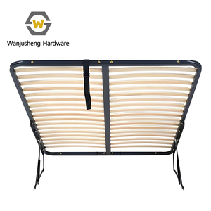 <span class=keywords><strong>Sommier</strong></span> en acier avec <span class=keywords><strong>lattes</strong></span> en bois de pin, réglable, amovible, avec fonction de rangement, cadre de lit plat pour chambre <span class=keywords><strong>à</strong></span> coucher - Product Image 1