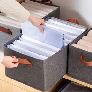 Organizador de Ropa Plegable Moderno, Cajones de Tela Lavables para Armario, Cajas de Almacenamiento de Ropa Plegables con Asa - Product Image 2