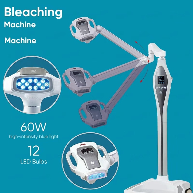 Teeth Whitening Equipment Teeth Whitening Machine60W Blue Light Dental Bleaching Teeth Whitening Led Light for Beauty Salon