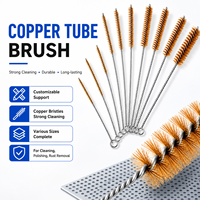 Brosse métallique multifonctionnelle, brosse de nettoyage flexible pour le polissage des bijoux et des bagues, accessoire durable, brosse de nettoyage pour tuyaux en cuivre