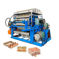 Machine de moulage de pulpe de papier biodégradable FUTUER pour la fabrication de barquettes à œufs, équipement de recyclage de pulpe avec pompe et PLC, capacité de 1000 à 8000 pièces/heure