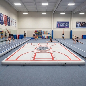 Colchoneta Inflable Freboard para Gimnasia, Material de PVC, Grosor de 1 mm, Longitud Personalizable para Acrobacias y Gimnasio - Product Image 1