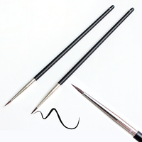 Pinceau correcteur à pointe fine T22, pinceau de maquillage pour détails, manche en bois, poils de vison, pour le visage et l'eyeliner, marque privée