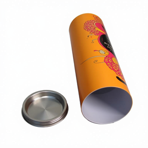 Custom Round Paper Cylinder Container <b>Box</b> Cardboard Tube Shipping Mailing Packaging For Poster Blueprint Artwork Clothes <b>Hat</b> Set - Product Image 1