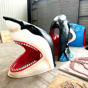 <span class=keywords><strong>Requin</strong></span> artificiel grandeur nature en fibre de verre modèle 3D tête de <span class=keywords><strong>requin</strong></span> en fibre de verre - Product Image 1