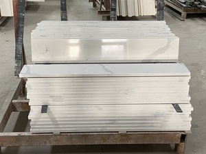 Carrelage de comptoir en pierre de Quartz artificielle, Surface solide pour la cuisine et la salle de bain - Product Image 6
