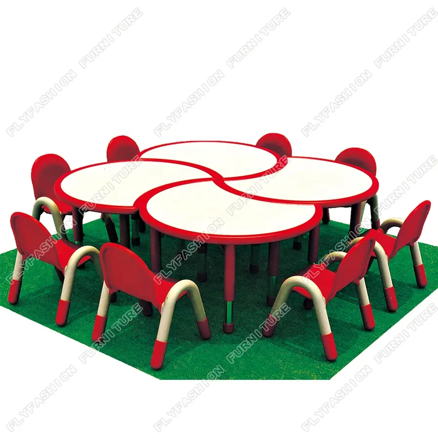 جديد تصميم الأطفال الأثاث دراسة المدرسة البلاستيك طاولة وكرسي كرسي من البلاستيك مكتب مع ABS البلاستيك حافة