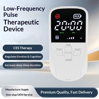 Masseur portable pour le cou et le dos, dispositif de stimulation micro-courant CES pour l'aide au sommeil et la relaxation profonde, avec fixation auriculaire