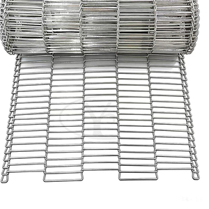 YC Heiß begehrtes gewebtes Drahtförderband, langlebiges Gitterband, leicht zu reinigendes Schrottförderband - Product Image 1