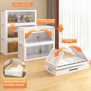 Icen CB01 Armoire de rangement en plastique autoportante de 62cm Design moderne-Rangement ménager mobile pour jouets de salon Articles divers - Product Image 3