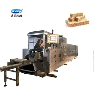 Ligne de Production automatique de biscuits, chaîne de Production complète de gaufrettes haute capacité modèle-75