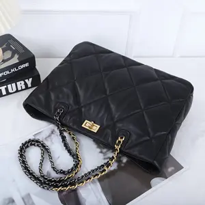 New luxury women soft sheepskin handbag Fashion daily sheep genuine leather handbag for women
