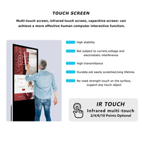 Écran publicitaire numérique LCD étanche pour extérieur 55kiosk 43 pouces, type de support de poteau, installation de type panneau d'affichage