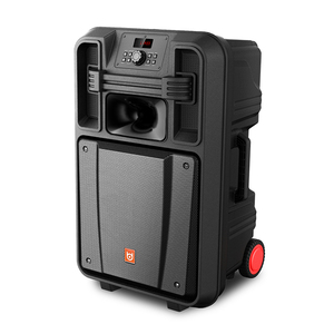 Altavoz Portátil con Ruedas de 12/15/18 Pulgadas, OEM/ODM de Fábrica, con Logotipo/Función Personalizada, Sistema de PA para Exteriores, Karaoke, Micrófono, 800W+ - Product Image 1
