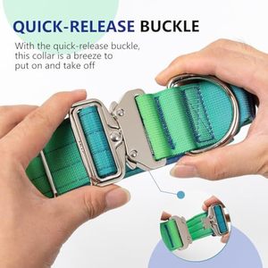 <span class=keywords><strong>Collar</strong></span> de perro con gradiente vibrante de 3,8 CM y 5CM con mango de agarre suave y resistente para perros grandes y fuertes - Product Image 6