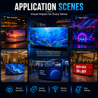 Nouvelle Conception Modulaire Haute Définition Écran LED à Pixels pour Publicité Intérieure P1.86 P2 P2.5, Table LED de DJ, Comptoir d'Accueil LED