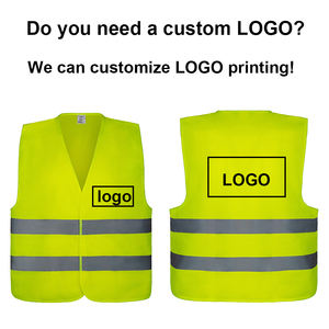 हाय विज़ वेस्ट कस्टम लोगो 120जीएसएम पॉलिएस्टर ट्राइकॉट एन आईएसओ20471 फ्लोरोसेंट सुरक्षा प्रतिबिंबित बनियान सस्ते चालेको डी सेगुरिडाड एडल्टो - Product Image 3