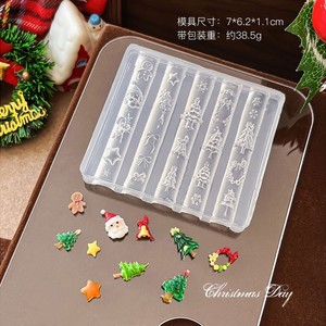 Molde de silicona navideño para uñas, molde 3D para tallar, árbol de Navidad, lazo, copo de nieve, para uñas postizas, decoración de uñas, herramientas de manicura - Product Image 5