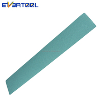 EVERTOOL Feuille de papier abrasif vert 70x420mm pour ponçage manuel, papier de ponçage pour peinture, pour une finition uniforme et constante