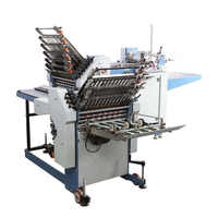 Nouveaux produits machine de pliage de feuilles d'alimentation continue ronde adaptée aux travaux d'impression de taille moyenne à grande machine de pliage