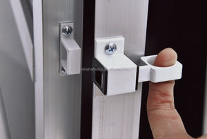 Baiyou Dayanıklı MDF Alüminyum Çift Kapılı Evcil Hayvan Köpek Kafesi Çevre Dostu Güvenli Taşınabilir Hafif İtmeli Kapatma Sistemli 4 Mevsim Kullanım İçin - Product Image 3