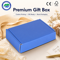 Boîtes cadeaux en carton ondulé biodégradable avec logo personnalisé, fermeture magnétique, poignée, impression par estampage, recyclables, bande détachable, e-commerce