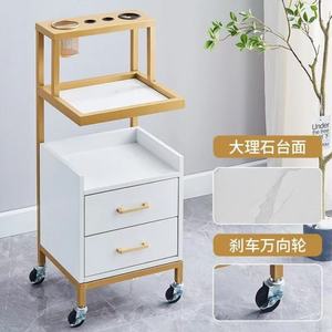 Multifunctional Salon Trolley <b>with</b> <b>Drawers</b> and <b>Wheels</b> - Product Image 5