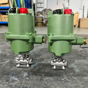 Vanne à boisseau sphérique électrique Shanghai Butterfly MGQI-16P DN50 en acier inoxydable 304 à filetage interne pour utilisation en mine de charbon souterraine - Product Image 1