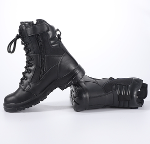 Botas de Trabajo TSC0106, de Cuero, con Puntera y Plantilla de Acero, Impermeables, Resistentes a Ácidos, Tipo Combate, Económicas - Product Image 3