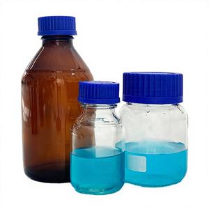 ขวดรีเอเจนต์ทรงกลมขนาด 500 มล. 1000 มล. แบบ Apothecary GL45 GL80 สำหรับเก็บสารเคมีเหลว ขวดแก้วโบโรโปร่งใสสำหรับบรรจุสาร - Product Image 3