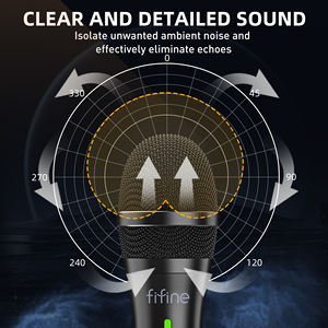 ไมโครโฟน <span class=keywords><strong>FIFINE</strong></span> TANK2 แบบไดนามิกคาร์ดิออยด์ สำหรับสตูดิโอ พร้อมขาตั้งกันกระแทกแบบตั้งโต๊ะ และช่องต่อ <span class=keywords><strong>XLR</strong></span>/USB สำหรับงานโปรเจกต์/สตูดิโอที่บ้าน - Product Image 3