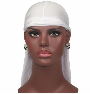Durags en polyester et élasthanne <span class=keywords><strong>pas</strong></span> chers, à longue queue, pour hommes et femmes, style hip-hop - Product Image 5