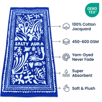 Serviette de Bain Jacquard Personnalisée en Gros 450-600GSM avec Votre Logo pour Hôtels, Boutiques et Vente au Détail