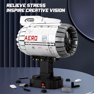 Reobrix Aircraft <b>Engine</b> 33019 Building Blocks <b>Model</b> Educational Toy For Youth - Product Image 2