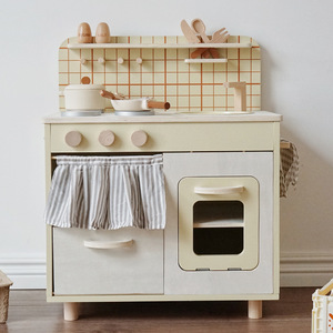 Nordic Set giocattolo in legno per bambini per bambini <span class=keywords><strong>cucina</strong></span> simulazione frigorifero lavatrice giocattolo - Product Image 2