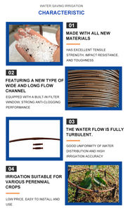 Prix de gros usine pour <span class=keywords><strong>tuyau</strong></span> d'irrigation <span class=keywords><strong>goutte</strong></span> à <span class=keywords><strong>goutte</strong></span> <span class=keywords><strong>marron</strong></span> de 6 mm avec espacement des goutteurs - <span class=keywords><strong>Tuyau</strong></span> d'irrigation <span class=keywords><strong>goutte</strong></span> à <span class=keywords><strong>goutte</strong></span> <span class=keywords><strong>marron</strong></span> - Product Image 4