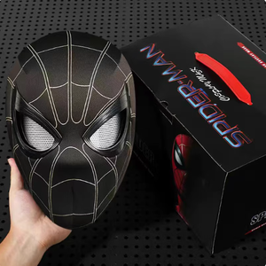 Vacances Noël Halloween Cadeau Spider-man <span class=keywords><strong>Miles</strong></span> <span class=keywords><strong>Morales</strong></span> <span class=keywords><strong>Gwen</strong></span> Move Eyes Superhero Man Mask Cosplay Party Mask Spiderman Mask - Product Image 2