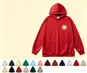 Men's Black Cotton Hooded Sweatshirt Regular Fit Solid Color Casual Pullover with Front Pocket Autumn Wear - Product Image 1